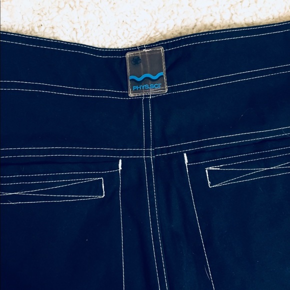 PHYSICAL SCIENCE Men’s Navy Swim Trunks, Sz 32. - Picture 7 of 8